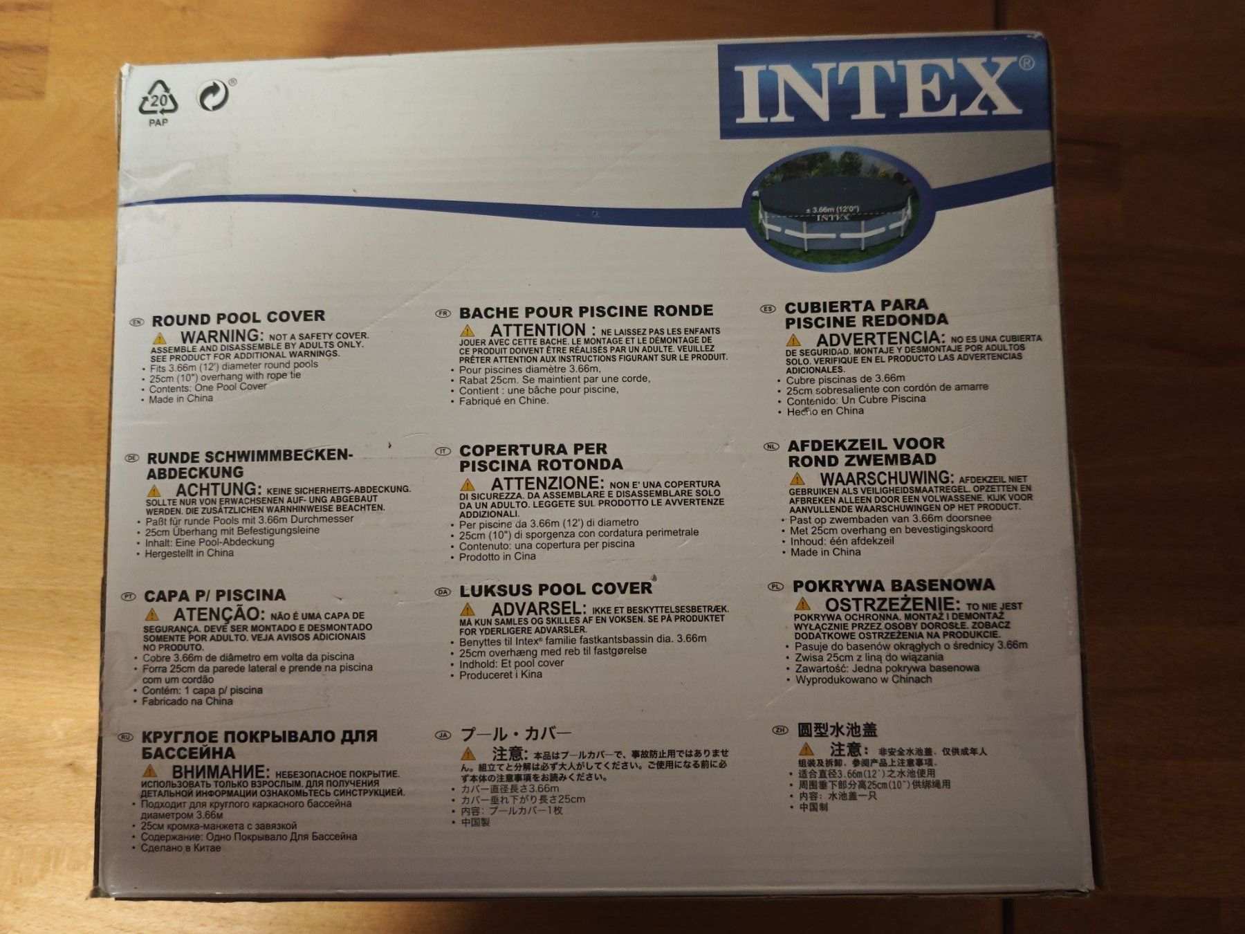 Intex Piscine: Intex Round Pool Abdeckung – Nuovo e nell'imballaggio originale da Buchs ZH venduto da Sutoris 3