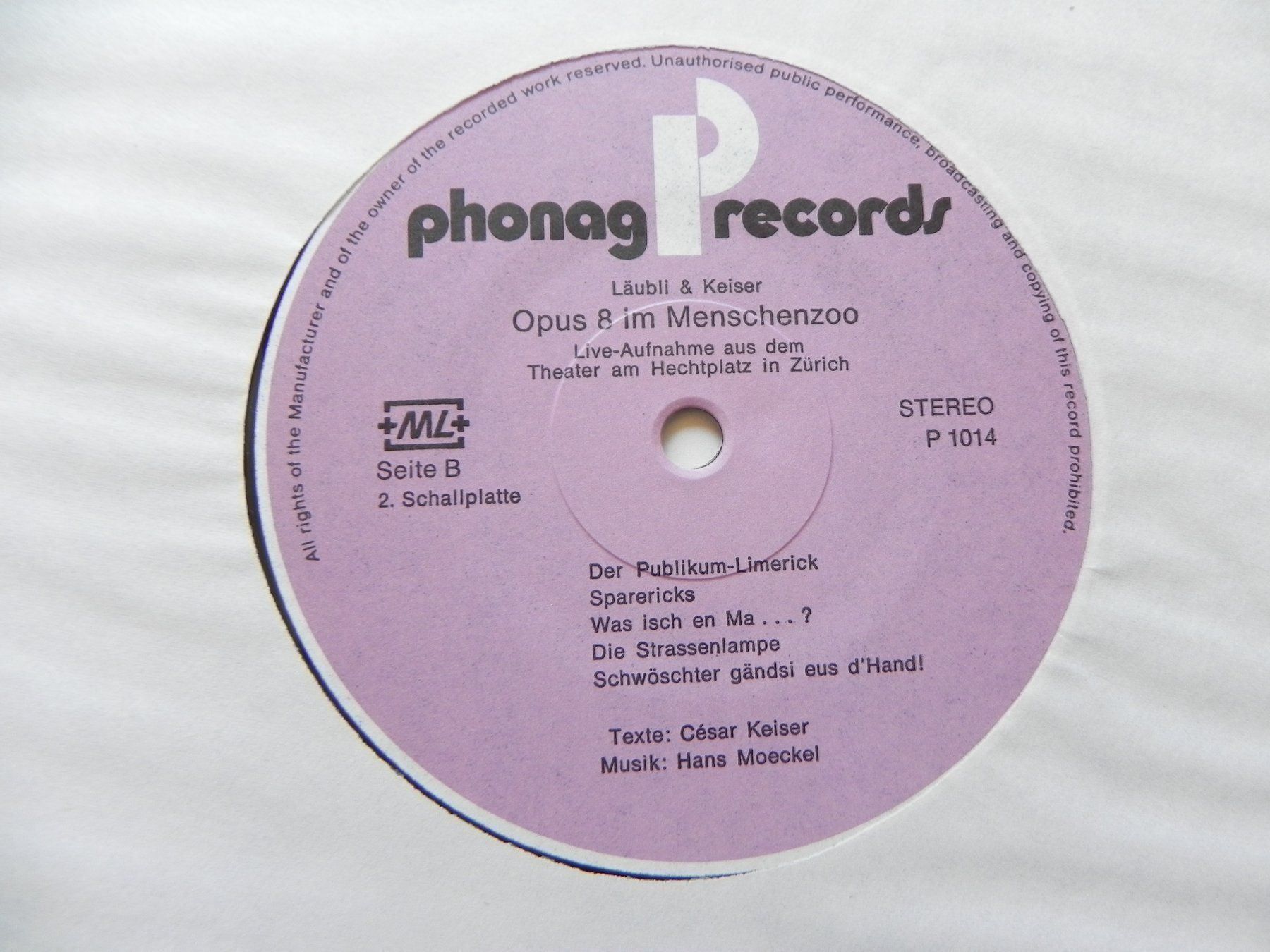 Dischi in vinile: Doppel LP M. Läubli  C. Keiser Autogramm – Usato da Siebnen venduto da krimsie 8