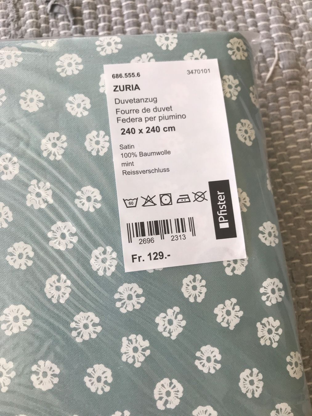 Pfister Biancheria da letto: Pfister Duvetanzug Satin NEU – Nuovo e nell'imballaggio originale da Affoltern am Albis venduto da variablend 1