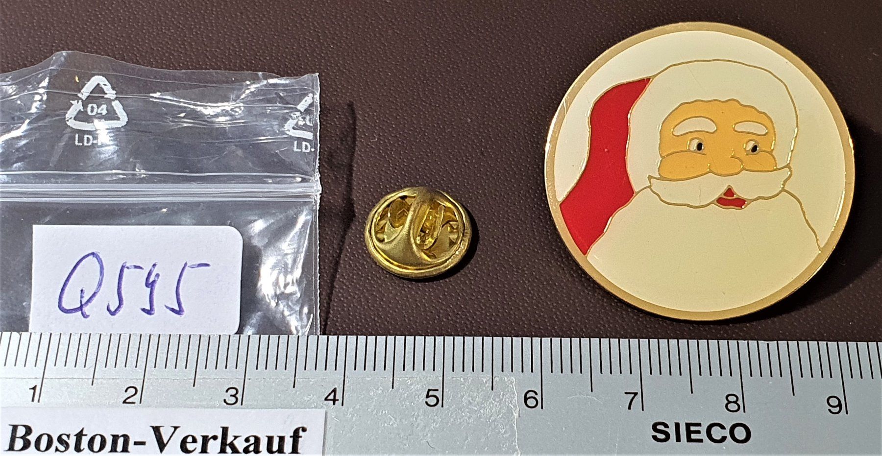 Tutte le decorazioni: Q595 - Alter Pin Santa Clause St. Nikolaus Samichlaus – Usato da Reinach BL venduto da Boston-Verkauf 1