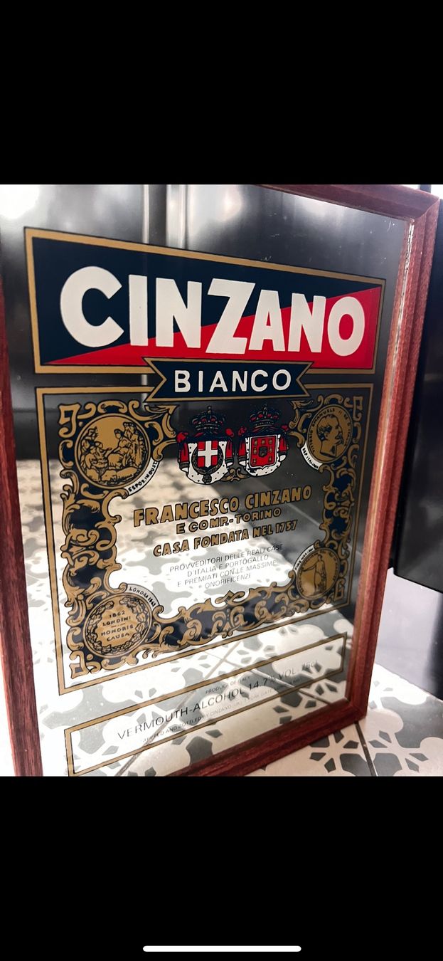 Specchi: Vintage CINZANO mirror – Nuovo (secondo la descrizione) da Lausanne venduto da NYC67