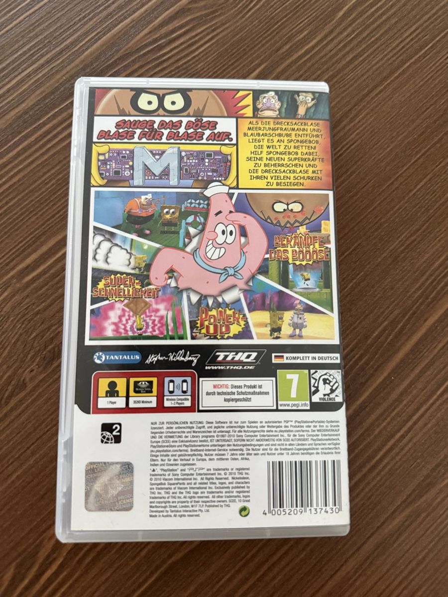 Jeux: Spongebob PSP Videospiel – D'occasion à Winterthur par mar_k8lf 1