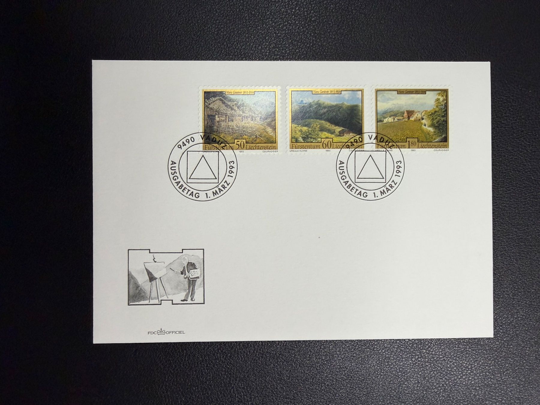Alle Briefmarken: Liechtenstein FDC 1993 – Gebraucht aus oberrüti von jeanmei