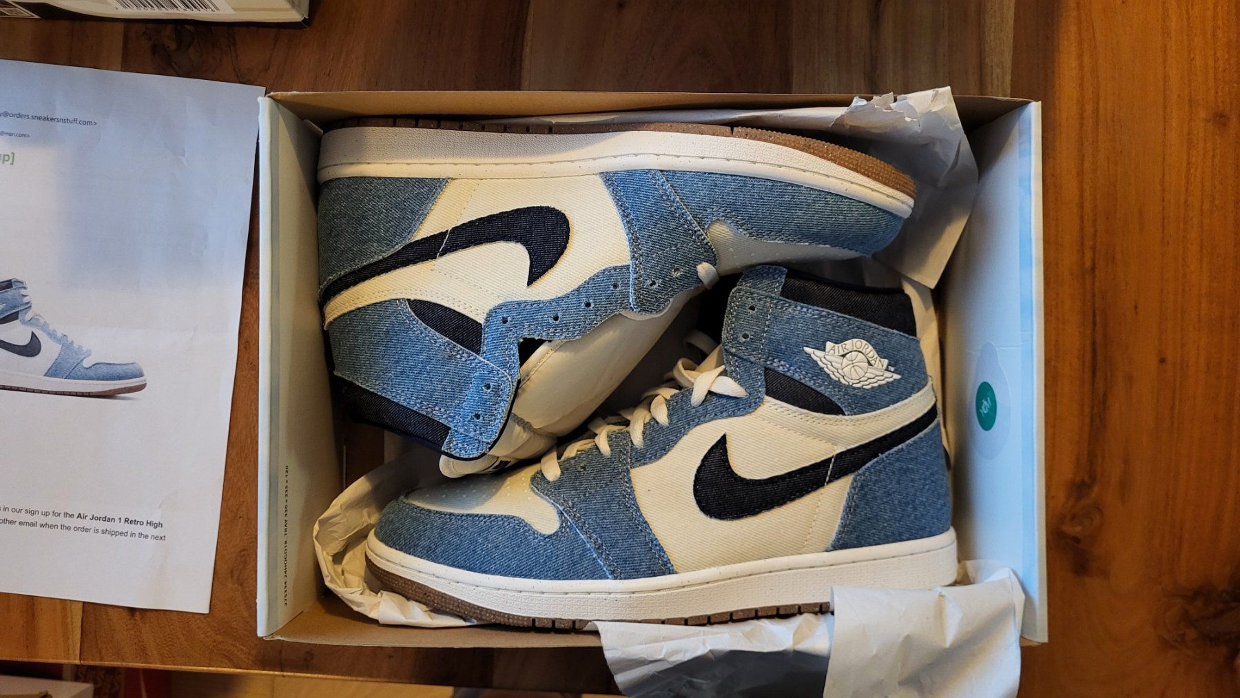 Jordan Scarpe da uomo: Jordan 1 retro high Denim – Nuovo (secondo la descrizione) da Bern venduto da Sneakerheadz 5