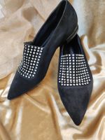 Casadei Ballerina 38 Wildleder schwarz