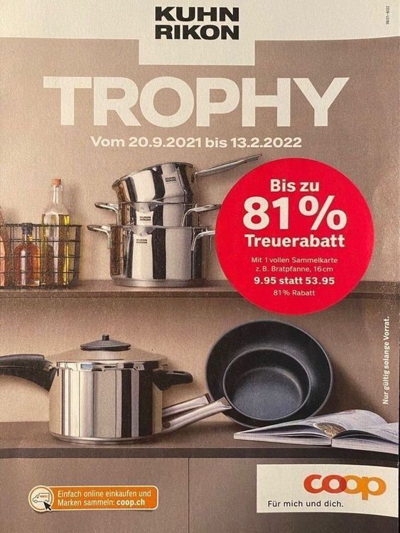 Coop Trophy Kuhn Rikon 2 volle Karte (Neu und originalverpackt) in ...