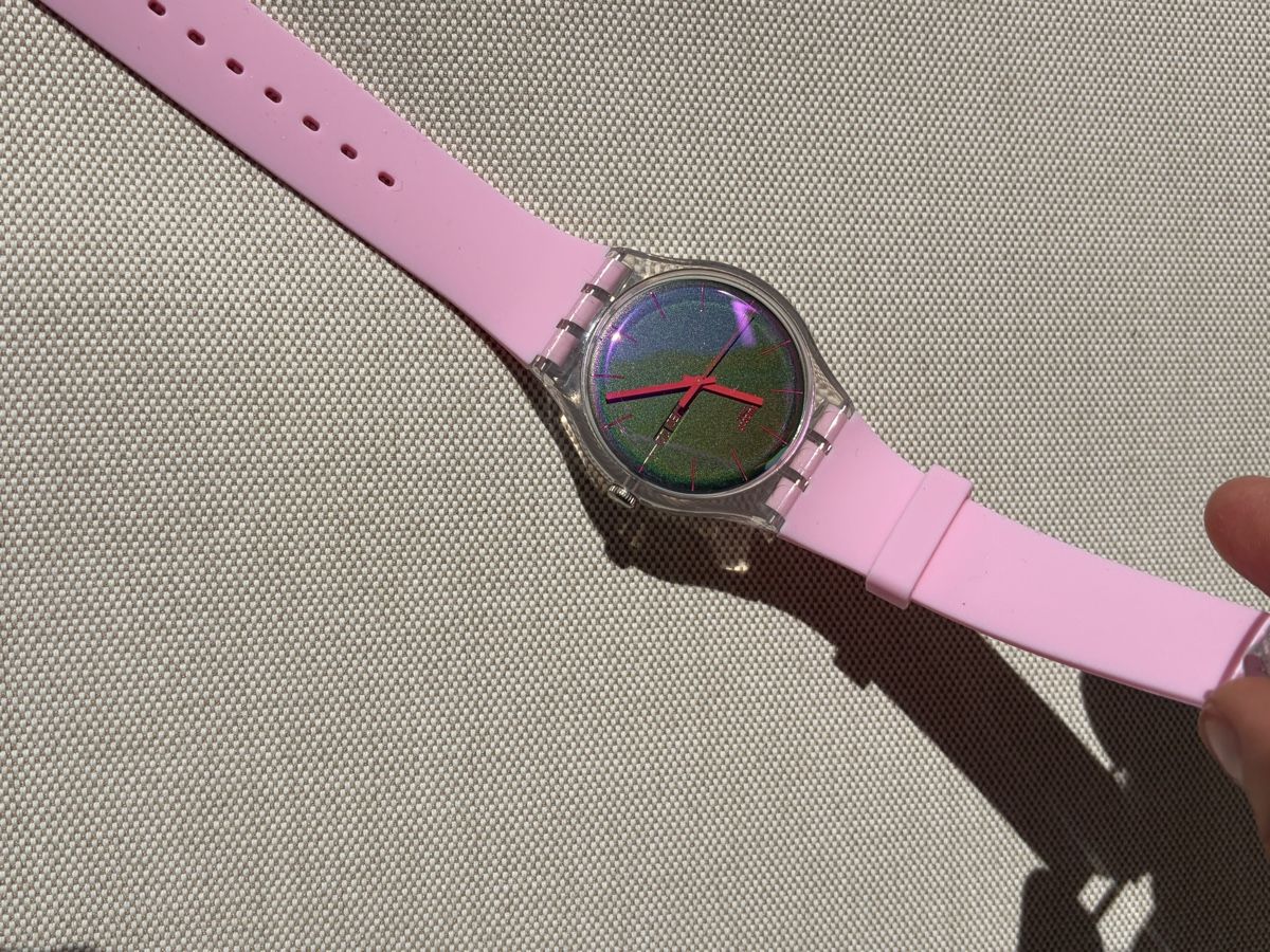 Swatch Uhren: Swatch New Gent, rosa – Gebraucht aus Möhlin von seerose6 4