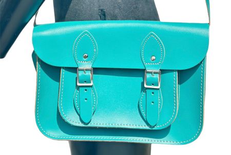 Ledertasche türkis - neu
