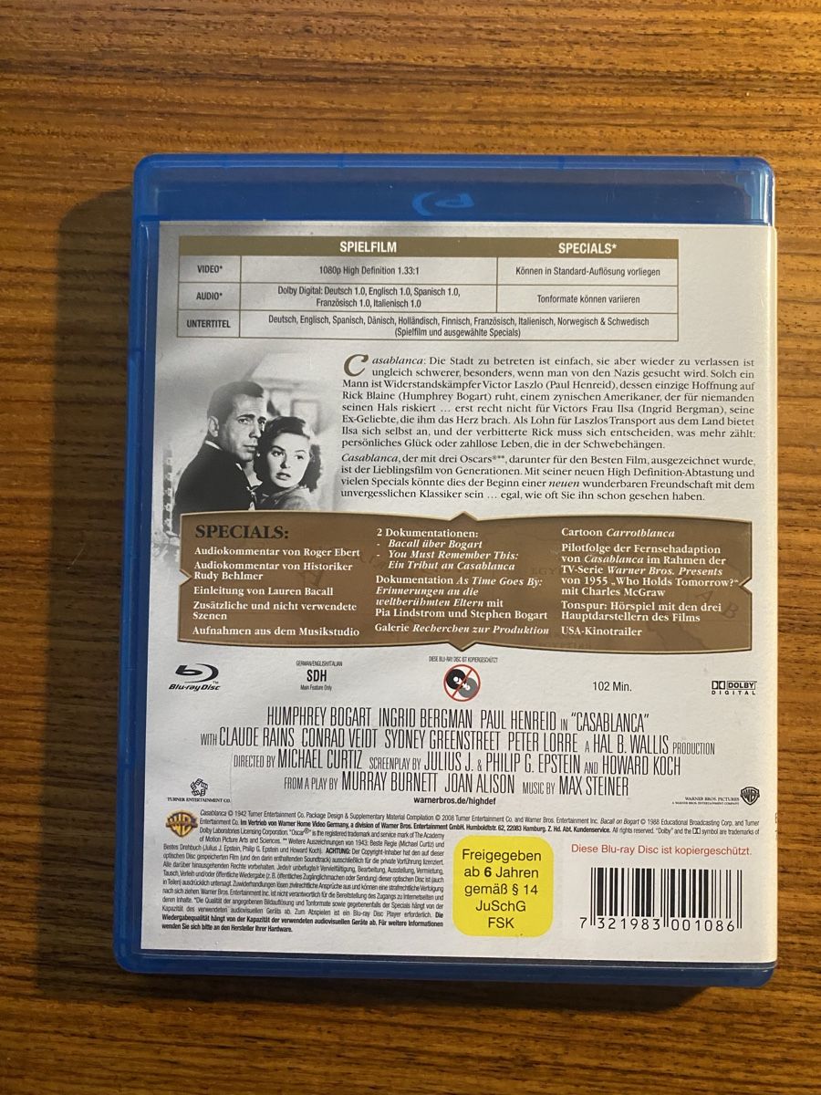 Tutti i DVDs: Casablanca – Usato da Rüschlikon venduto da Granulat204 1