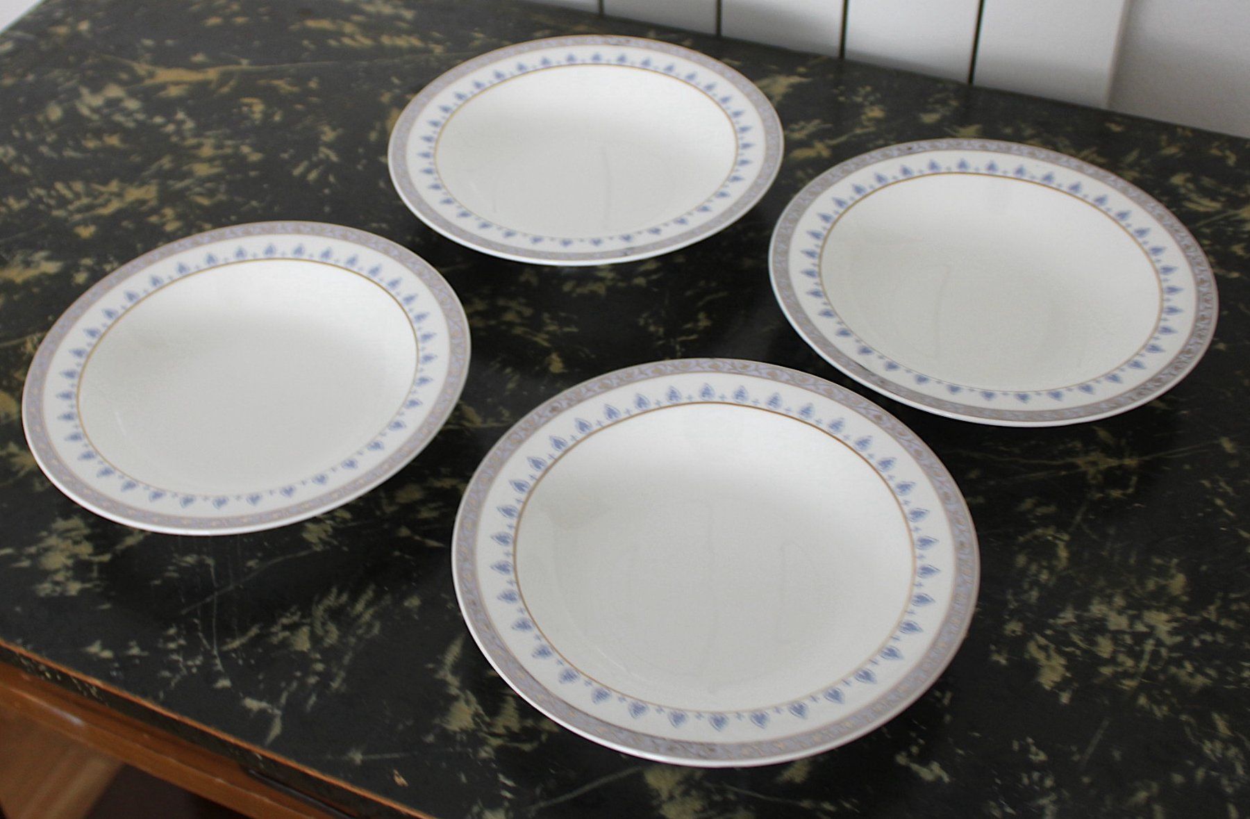 Villeroy & Boch Assiettes: 4 Salat oder Suppen Teller, Villeroy & Boch Azurea – D'occasion à Locarno par fripui 3