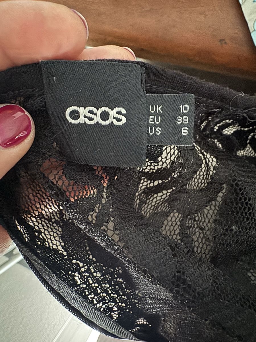 Asos Vestiti: ASOS Spitzenkleid schwarz Grösse 38 Damen  – Usato da Olten venduto da bir_k96n 5