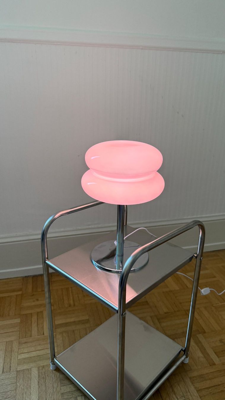 Lampen: Vintage Glaslampe in Pink – Neu (gemäss Beschreibung) aus Zürich von dus_gln9