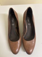 S.Oliver Leder Pumps, hellbraun, Gr. 39