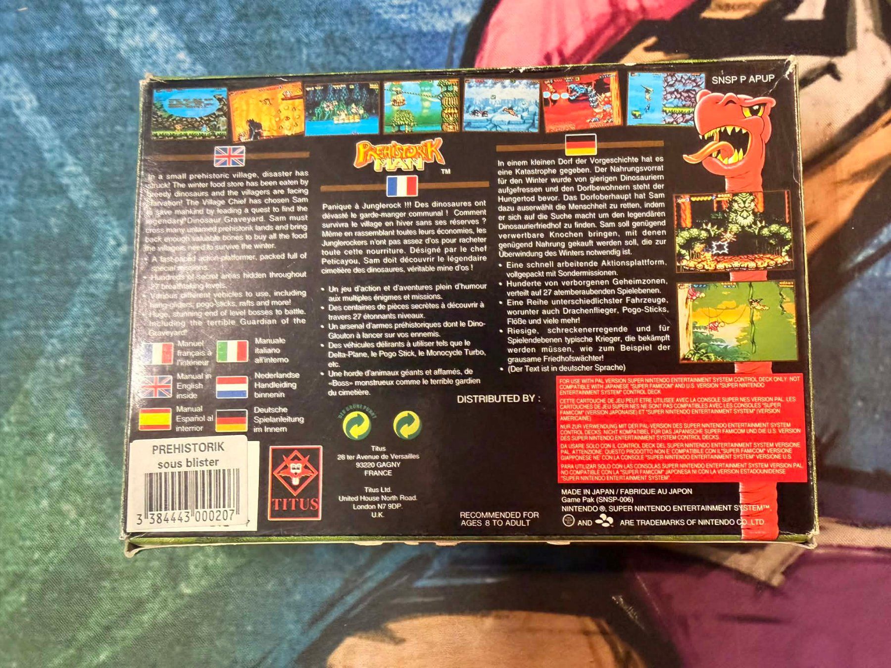 Nintendo Giochi: Prehistorik Man Super Nintendo – Usato da Giubiasco venduto da Ticinerd 1