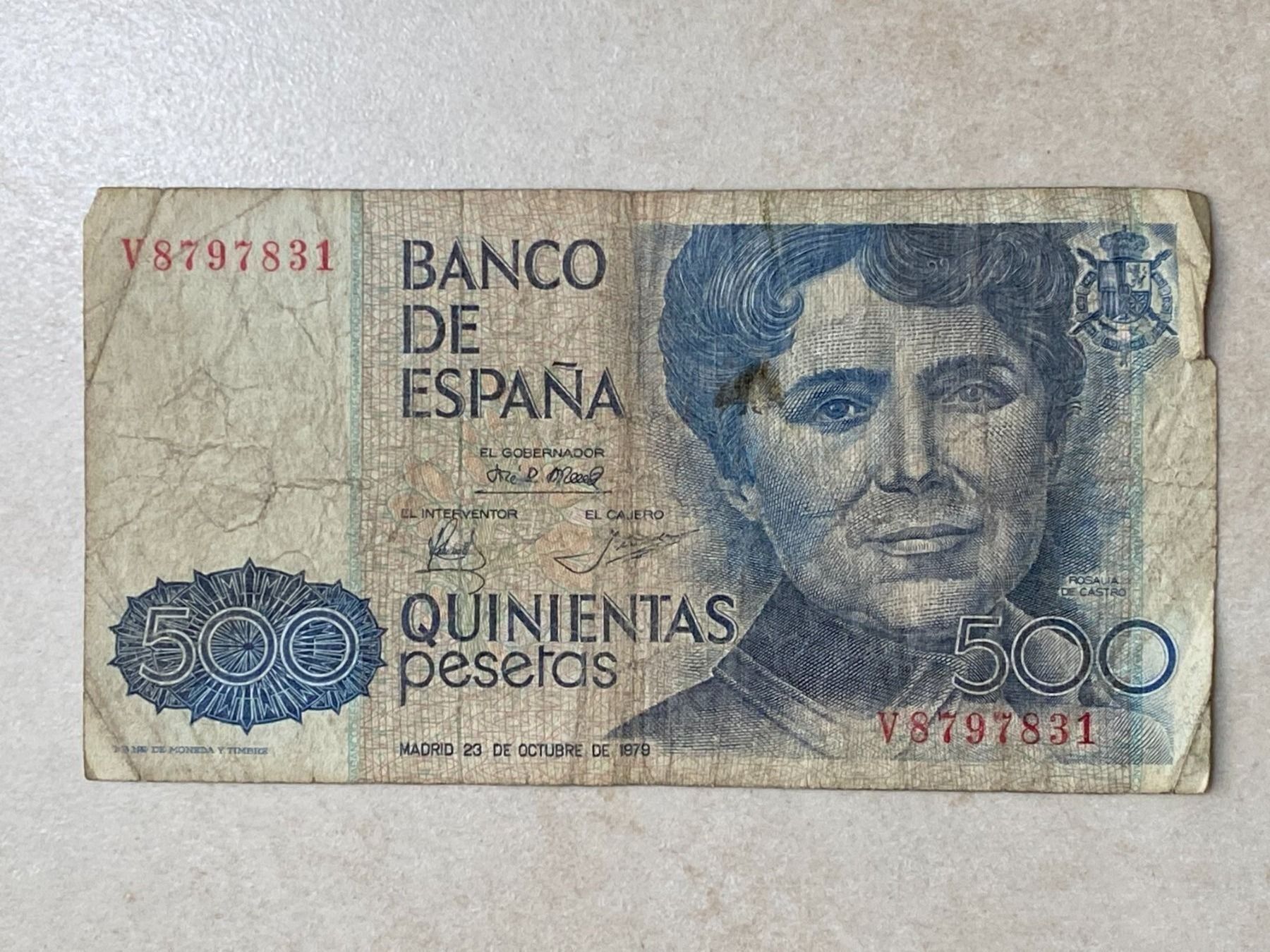 Billets de banque: Banknote 500 Pesetas Spanien 1979 zirk. – D'occasion à Vaduz par Unikate-Markt