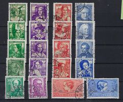 Pro Juventute 1933 - 37 gestempelt  14867