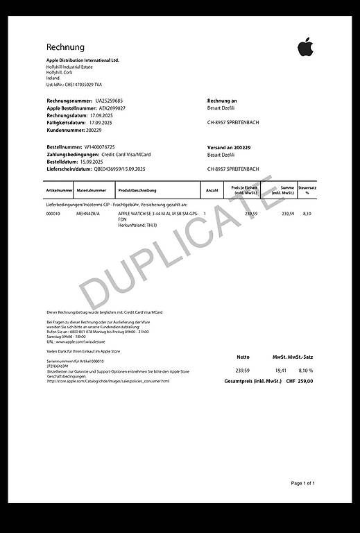 Smartwatch: Apple Watch SE 3 – Gebraucht aus Spreitenbach von Besi_0106. 2