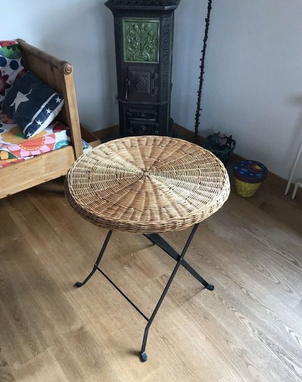 Polyrattan Gartentisch Schwarz 190x90x75cm