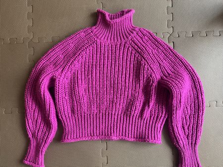 Pull en maille fuchsia H&M, taille S