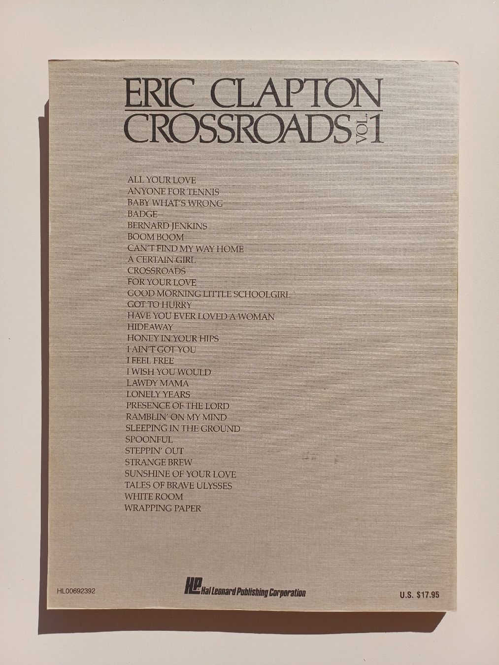 Libri: Eric Clapton "Crossroads vol.1,2,3" partitions guitares – Usato da Begnins venduto da Drastic-Sound 1