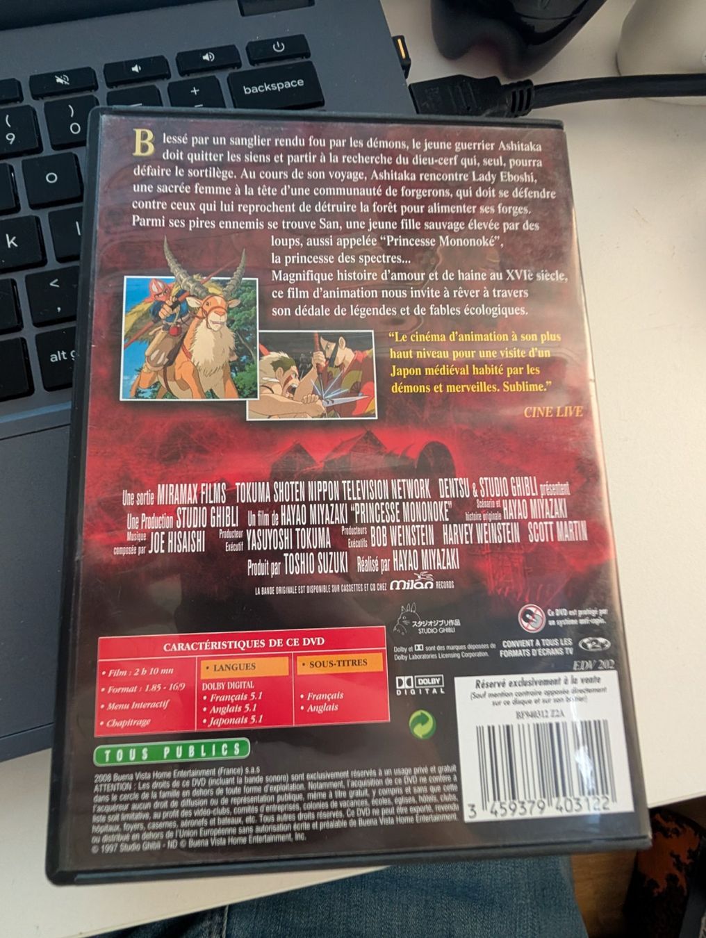 Tutti i DVDs: Princess Mononoke Studio Ghibli Collection DVD FR – Usato da Hünenberg See venduto da SpecialEditionGaming 1