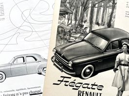 Renault - 3 Alte Werbungen / Anciennes publicités 1953/57
