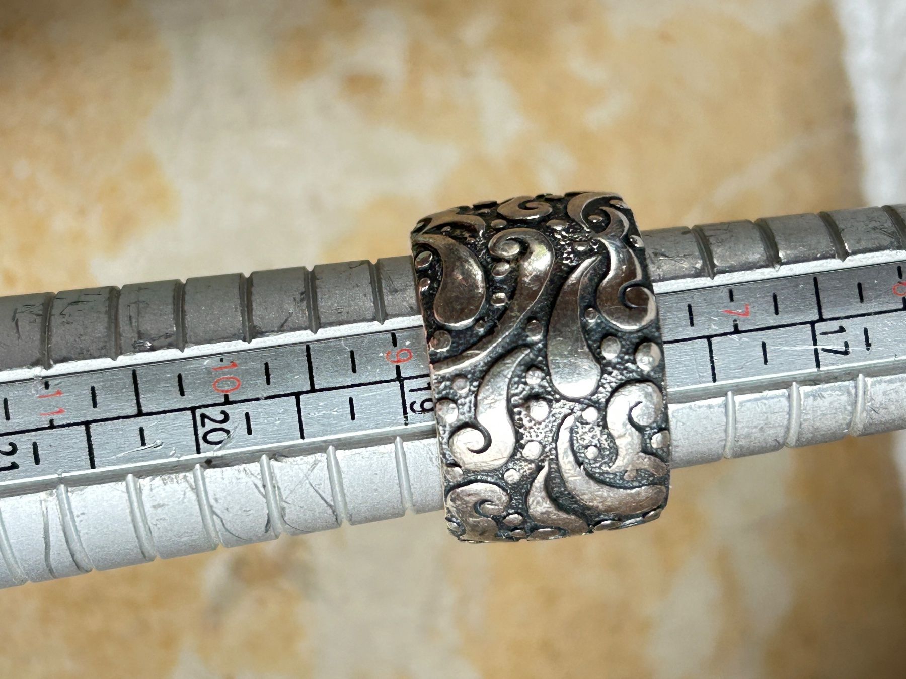Anelli: Massiver Silberring PLAY PATTERN (59) – Usato da Laufen venduto da Bellavitaboom 8