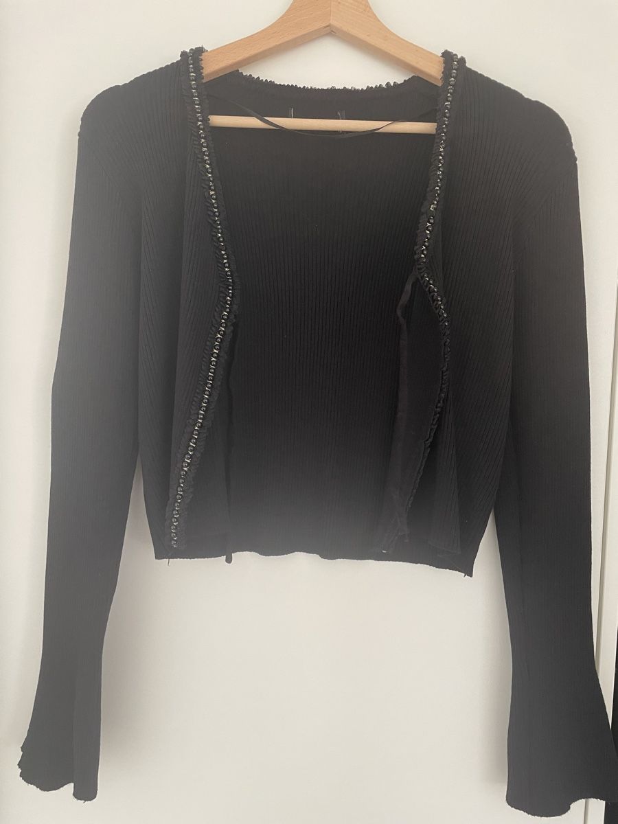 Pullover & Sweatshirts: Schwarze Strickjacke, Top Zustand, Gr. S – Neu (gemäss Beschreibung) aus Samstagern von jeh_9jxl 2