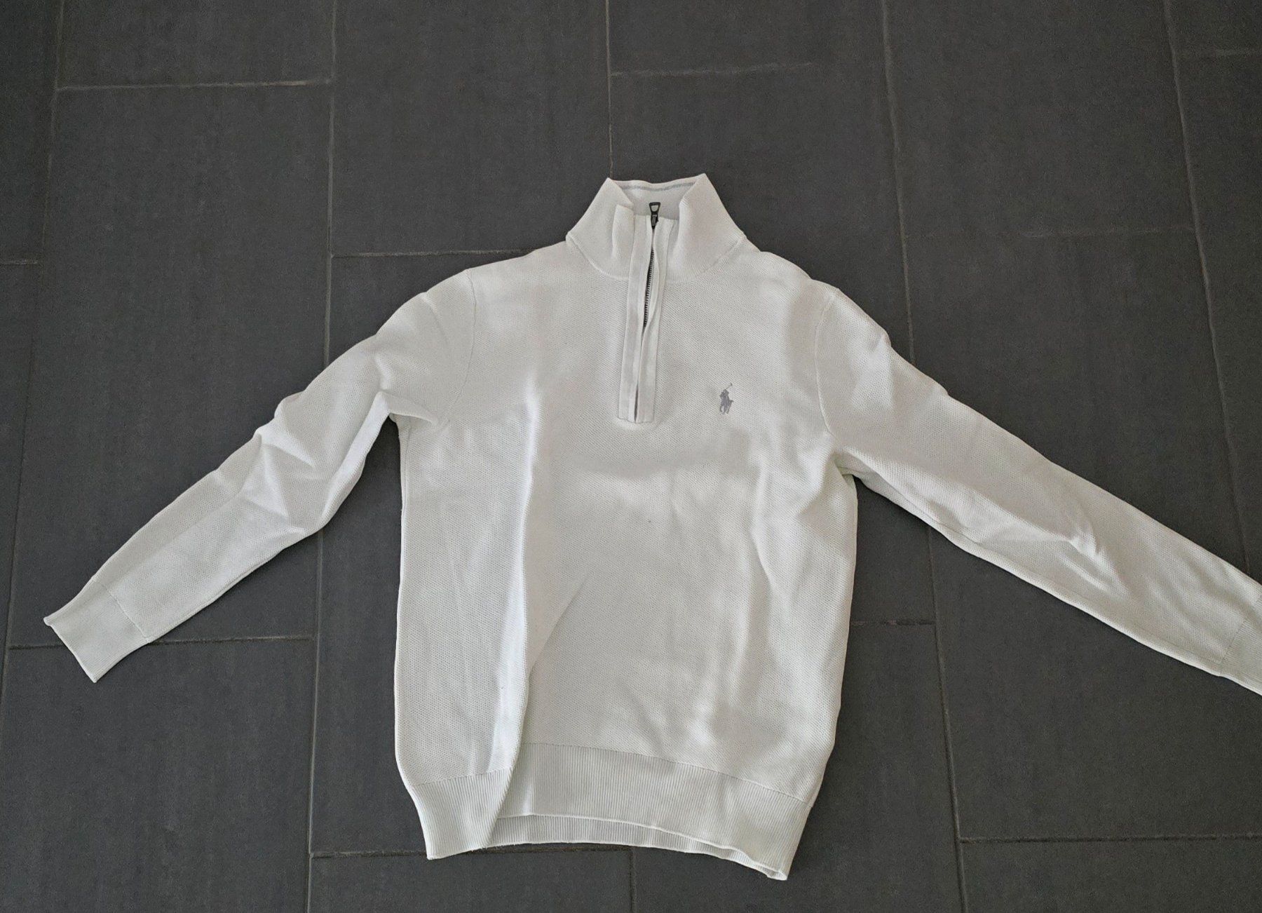 Polo Ralph Lauren Maglioni & Felpe: Polo Ralph Lauren Pullover weiss Quarter Zip Grösse S – Usato da Suhr venduto da fuva23 2