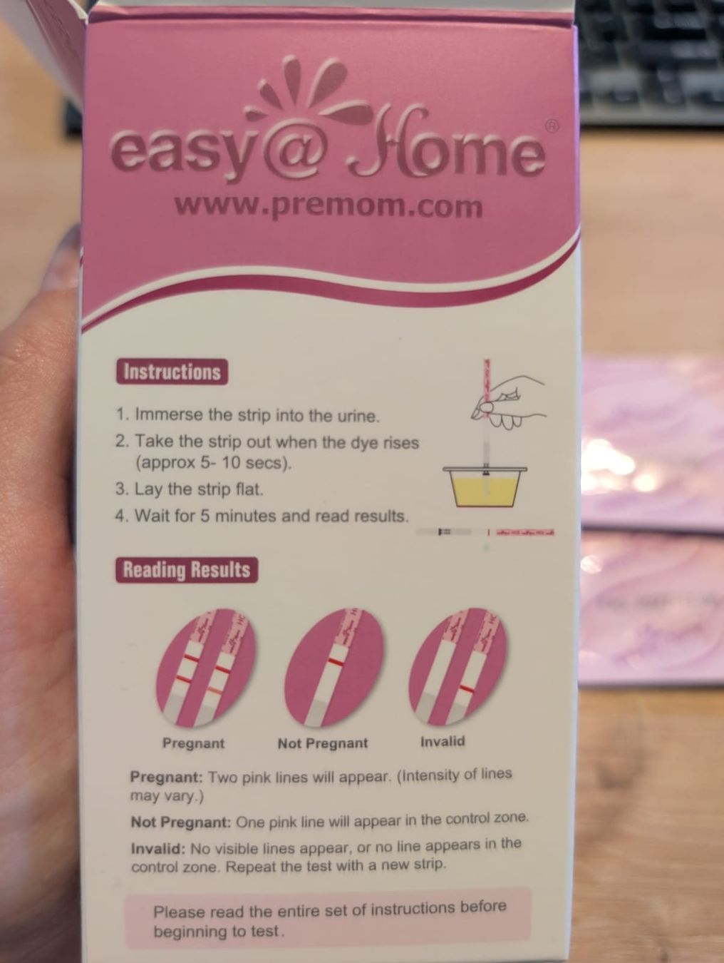 Attrezzature mediche: 5 Easy@Home Schwangerschaftstests – Nuovo (secondo la descrizione) da Winterthur venduto da Arkadii 1