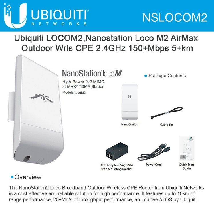 Ubiquiti NanoStation Loco M2 | Kaufen auf Ricardo