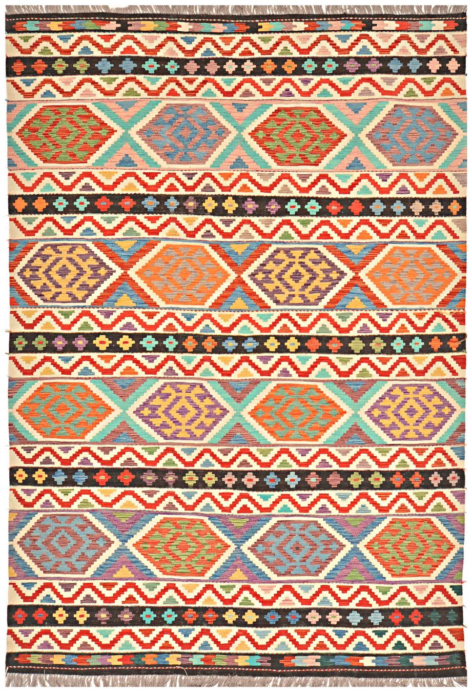 Kelim Tappeti: Oriente Afghan Kelim Teppich 200x300 cm – Nuovo e nell'imballaggio originale da Lahore venduto da Fairways79 2