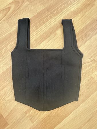 Zara Black Corset Top - Size S - Worn Once - Great Look!