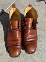 Seboy’s Vintage Lederstiefeletten – Cognacbraun, Grösse 42.5