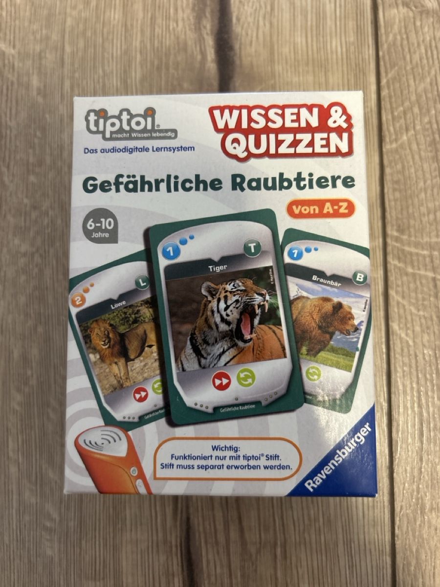 Ravensburger Giochi: Tiptoi Gefährliche Raubtiere – Usato da Maienfeld venduto da Jasmin_laeser