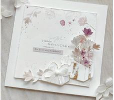 Neues Stanzschablonen-Set Geschenkpaket mit Schlaufe