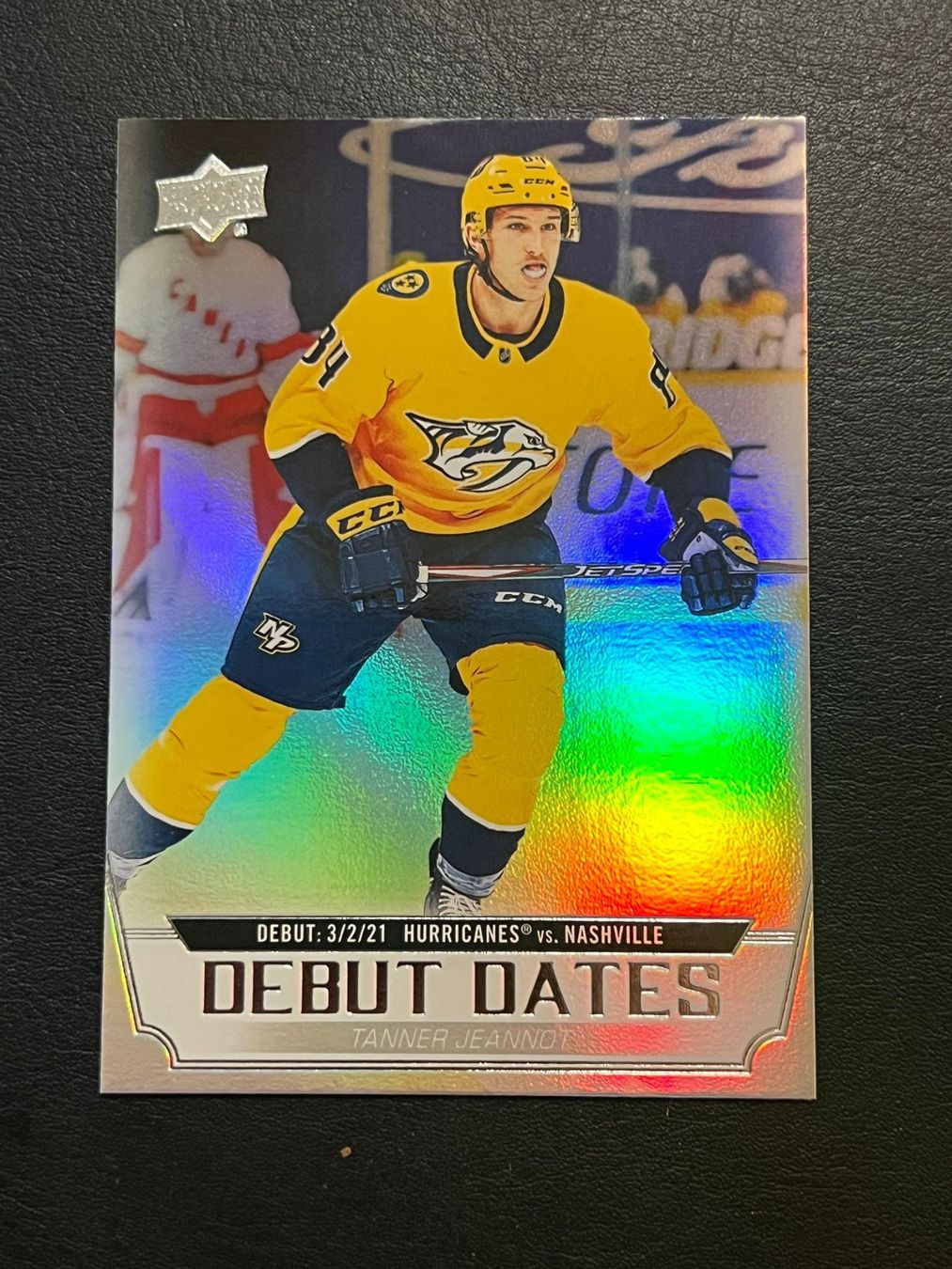 NHL Carte collezionabili: Tanner Jeannot 2022 Rookie Debut Dates Nashville Predators – Nuovo (secondo la descrizione) da Möhlin venduto da SwissHockeyCards