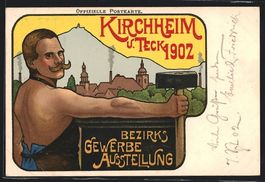 Ganzsache PP27C4: Kirchheim u. Teck, Bez