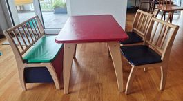 Kinder Tisch, Stuhl, Bank Kombi von Geuther