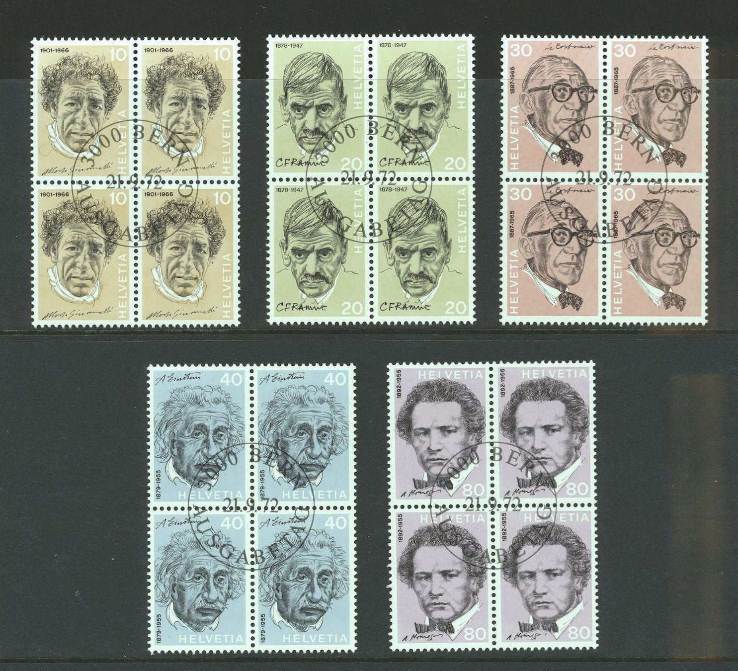 Tutti i francobolli: 1969-72 div. Viererblöcke gestempelt – Usato da Nesslau venduto da andi_hon 4