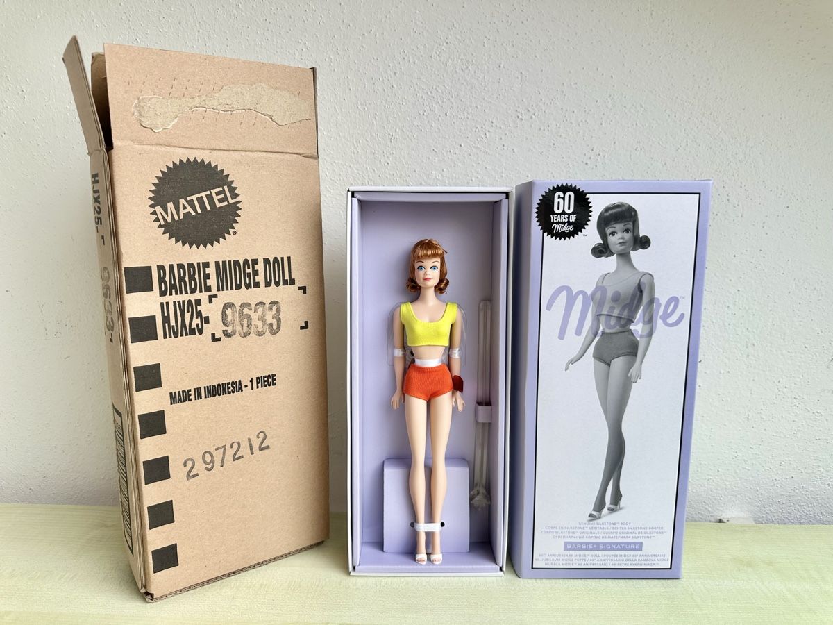 Bambole: Barbie Silkstone Midge Puppe – Nuovo e nell'imballaggio originale da Zürich venduto da Kat_5557