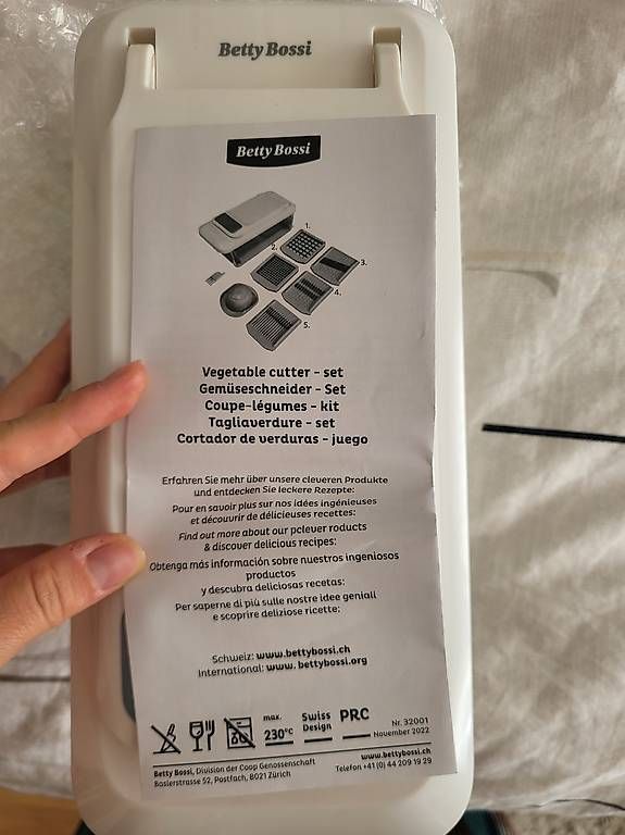 Elettrodomestici da cucina: Betty Bossi Gemüseschneider – Usato da Zürich venduto da sav_j57v 2