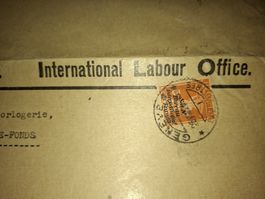 Bureau International du travail auf Briefstück
