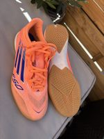 Adidas F50 Hallenschuhe Orange Blau guter Zustand