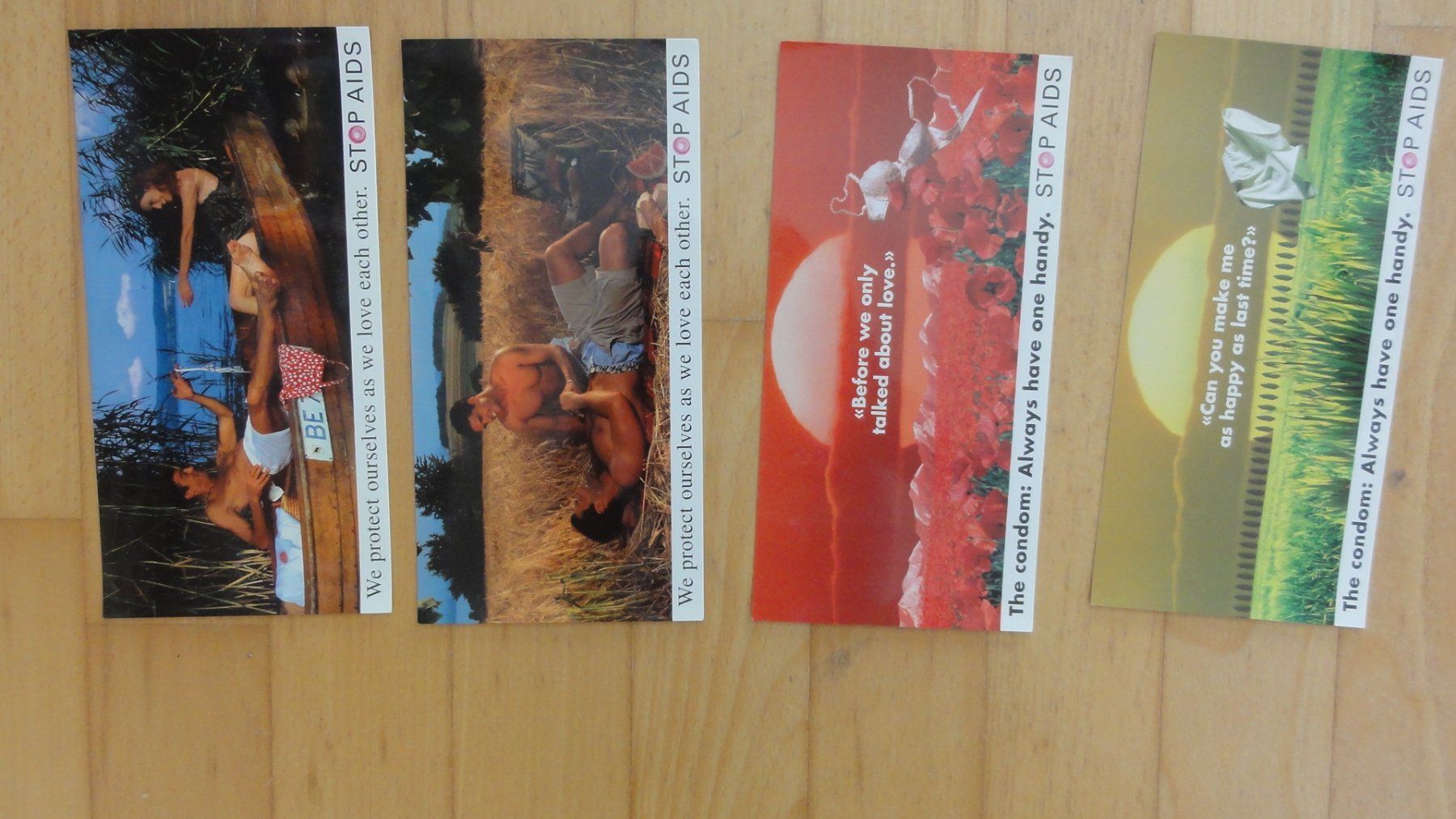 Cartoline postali: Postkarten Campagne Stop Aids – Nuovo (secondo la descrizione) da Abtwil SG venduto da mutts1