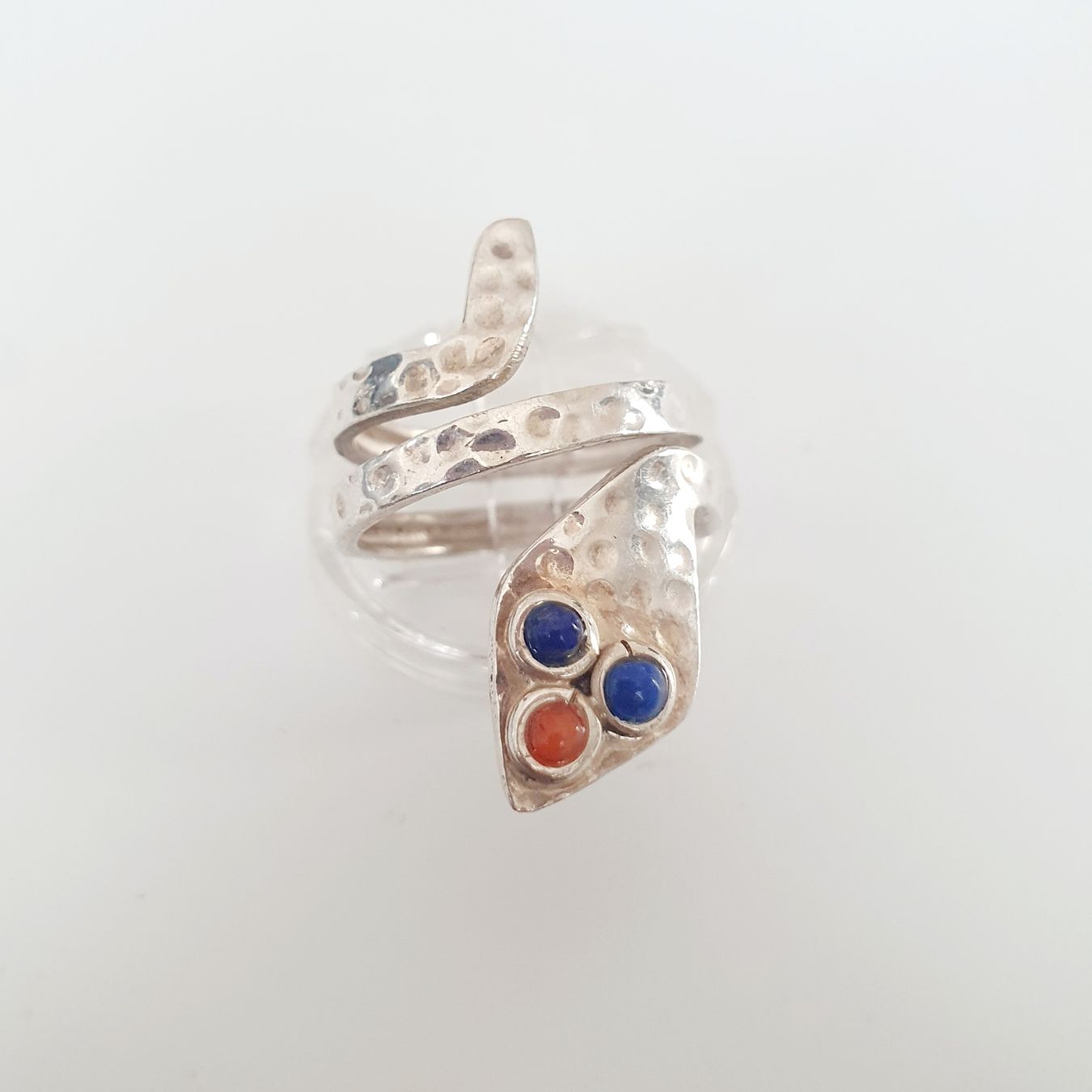 Anelli: Vintage 925 Silber Ring  Schlangenring mit Steinen, Gr 17,4 – Usato da Kreuzlingen venduto da Wunderkiste123 7
