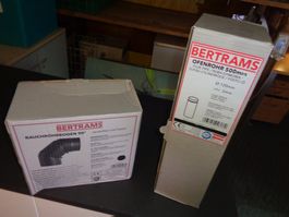 Ofenrohr 50 cm + Rauchrohrbogen 90° (120mm) - neu, Bertrams