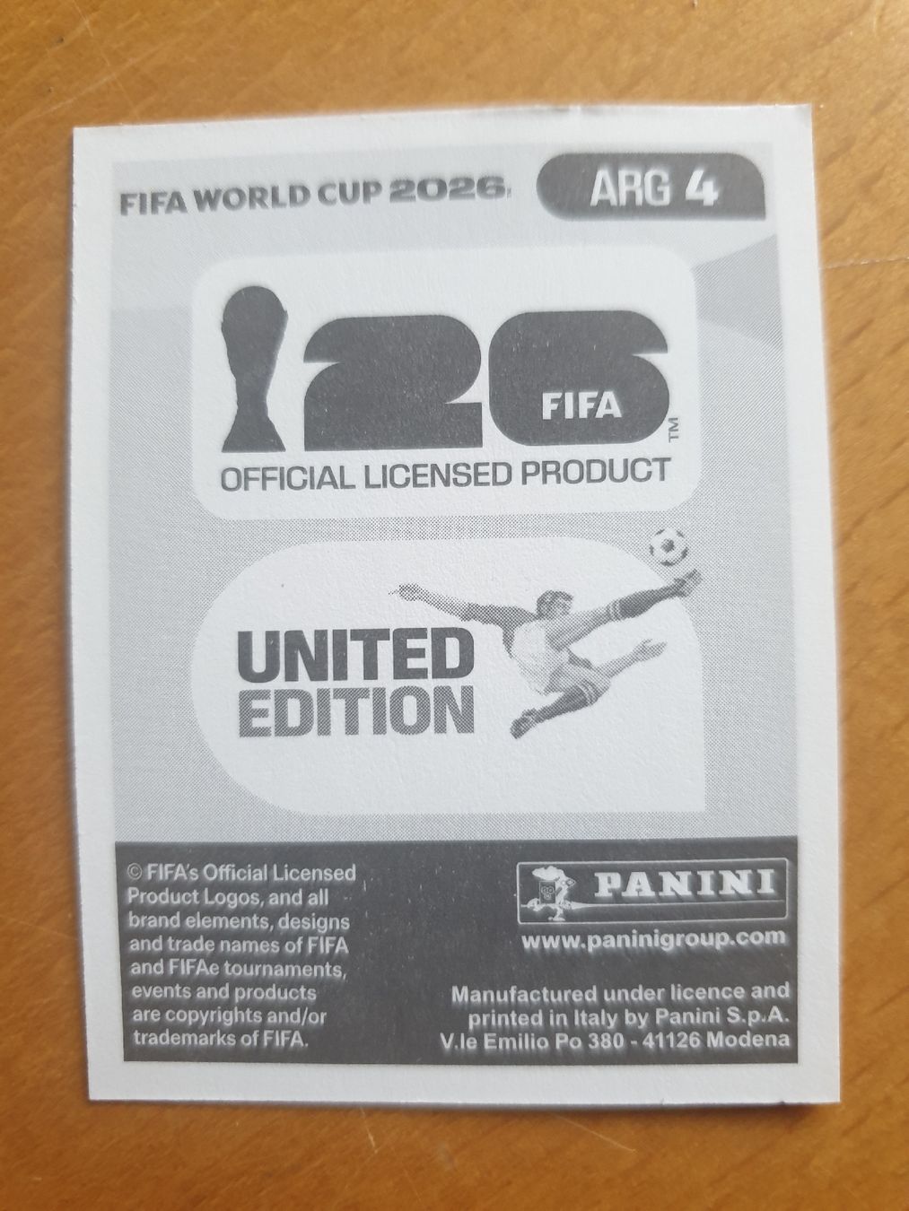 Panini Sammelbilder & Trading cards: Panini WM 2026 ARG 4 – Neu (gemäss Beschreibung) aus Einsiedeln von MGXX 1