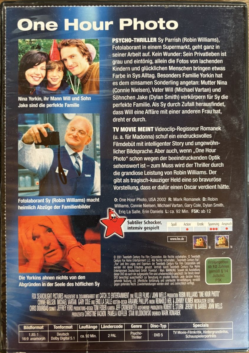 Alle DVDs: One Hour Photo – Gebraucht aus Gebenstorf von pas_9p6b 1