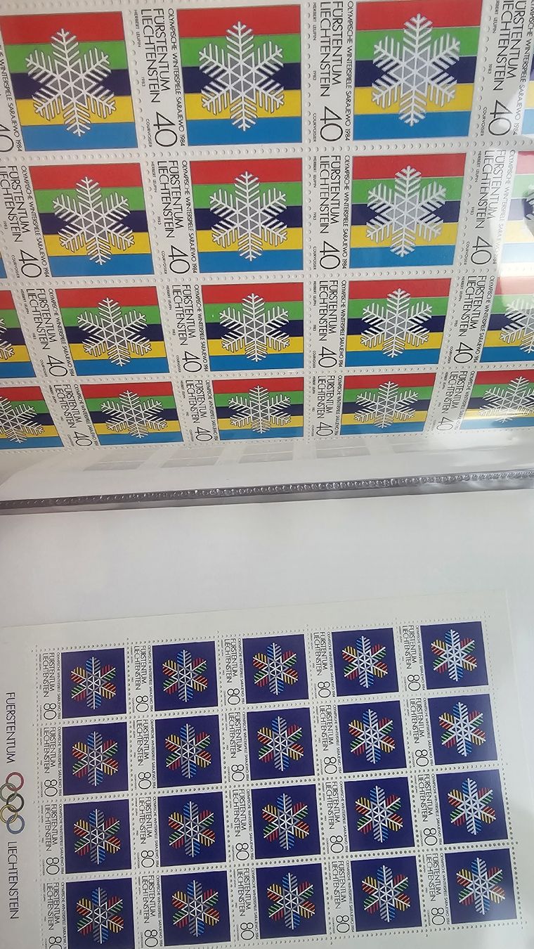 Tutti i francobolli: >65 Bögen postfrisch Liechtenstein Briefmarken FL Bogen – Nuovo e nell'imballaggio originale da Zürich venduto da ZH-Vintage 4
